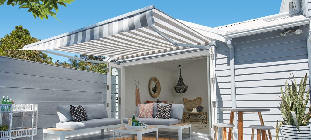 Outdoor room awnings