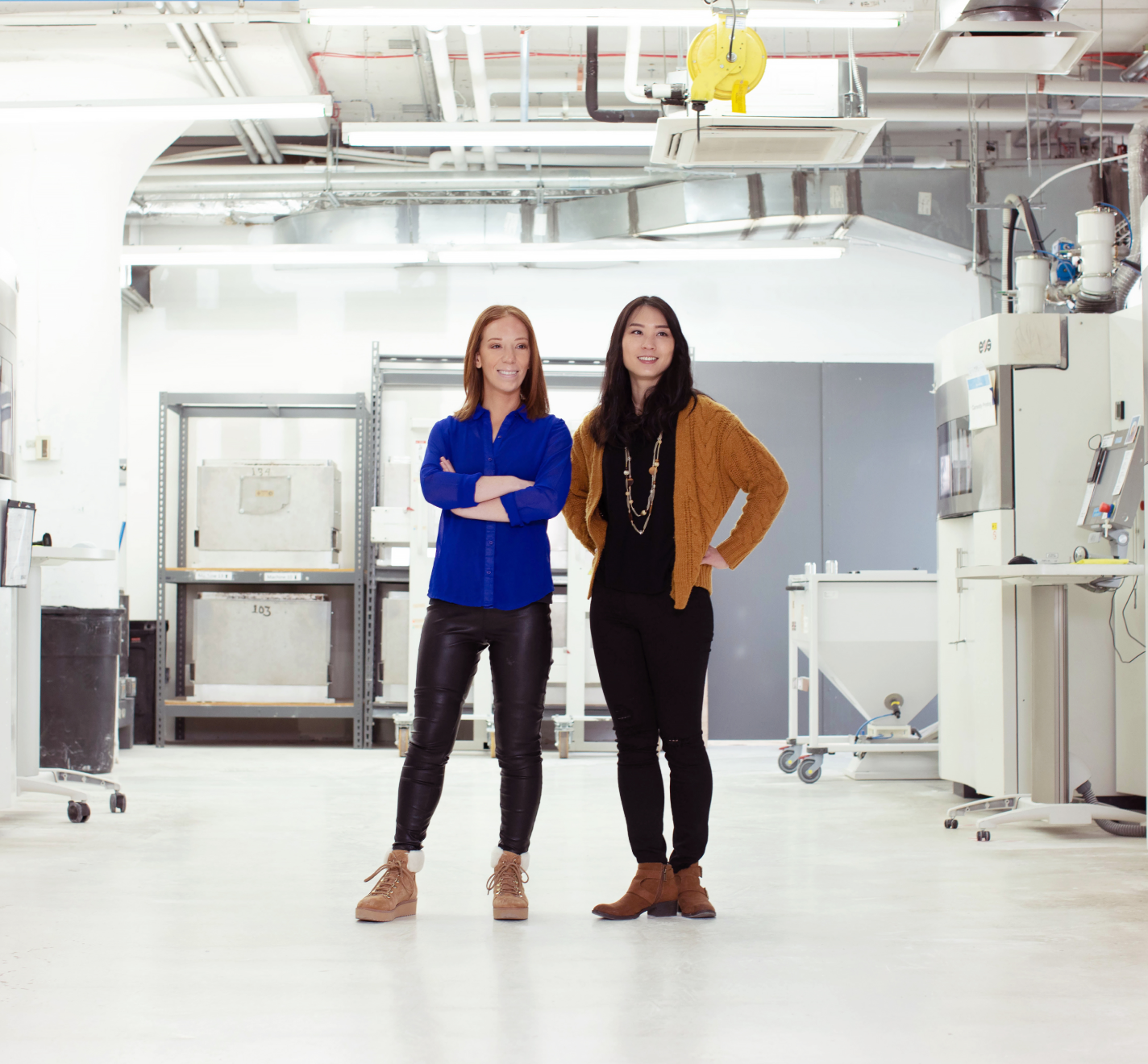 Mailchimnp experts - two women standing in a tech office 