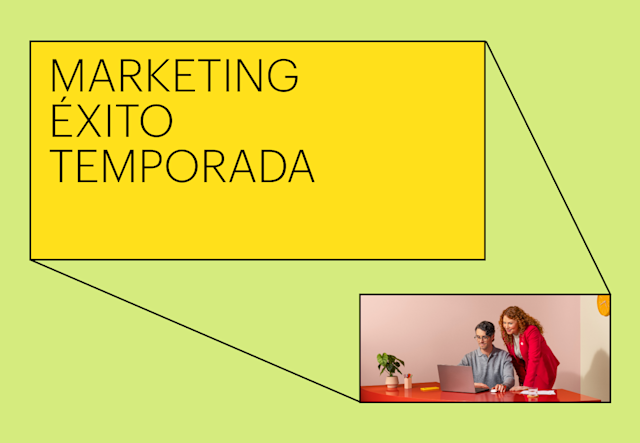 Banner para la temporada de éxito de marketing 2024